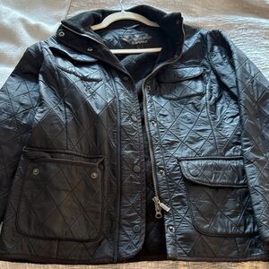 Barbour Dark Quilted Utility Jacket